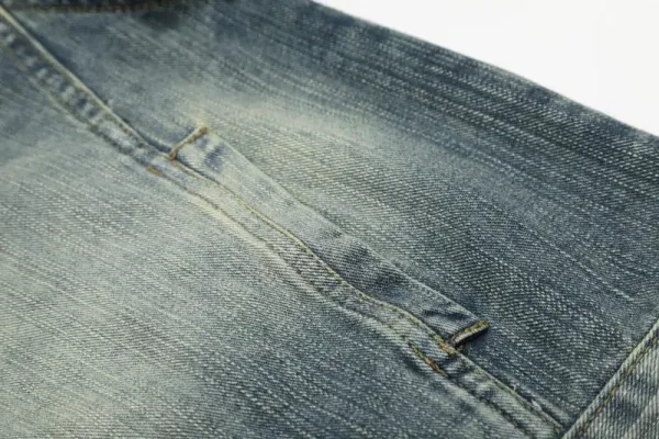 Design Denim Jacket with Pearl Embellishment Gray - 11