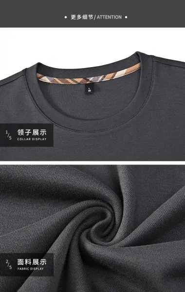 Design PAISENLONG Graphic Logo Long Sleeve Crewneck Gray Sweatshirt Sweater - 18