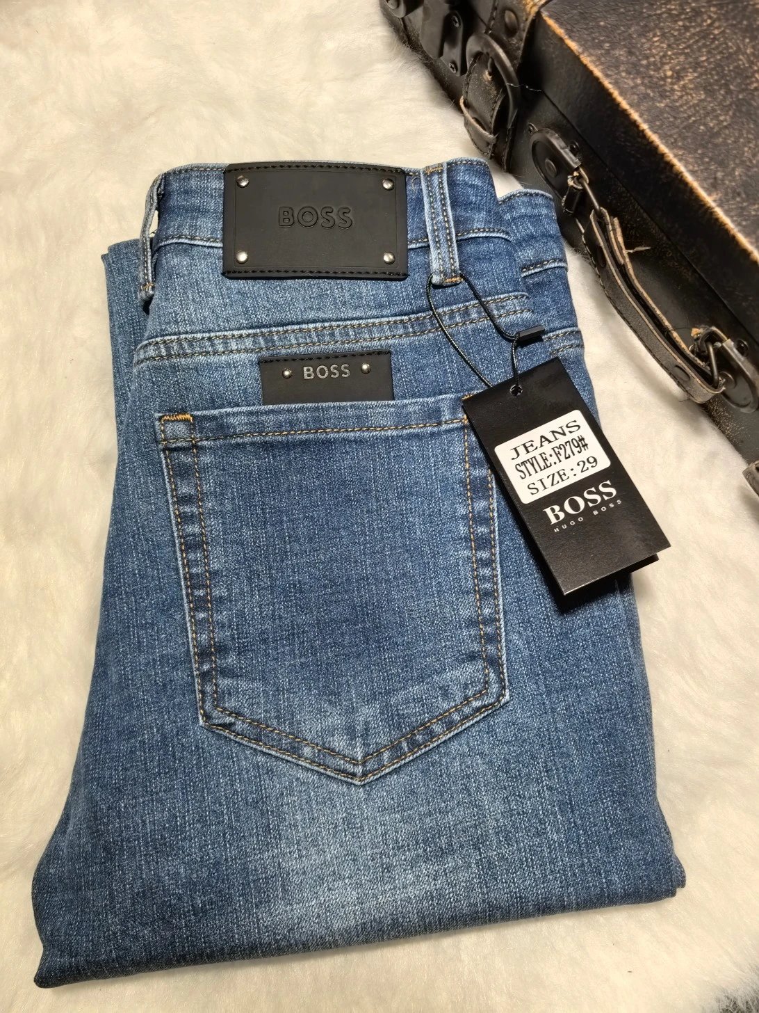Hugo Boss F279# Slim Fit Blue Jeans