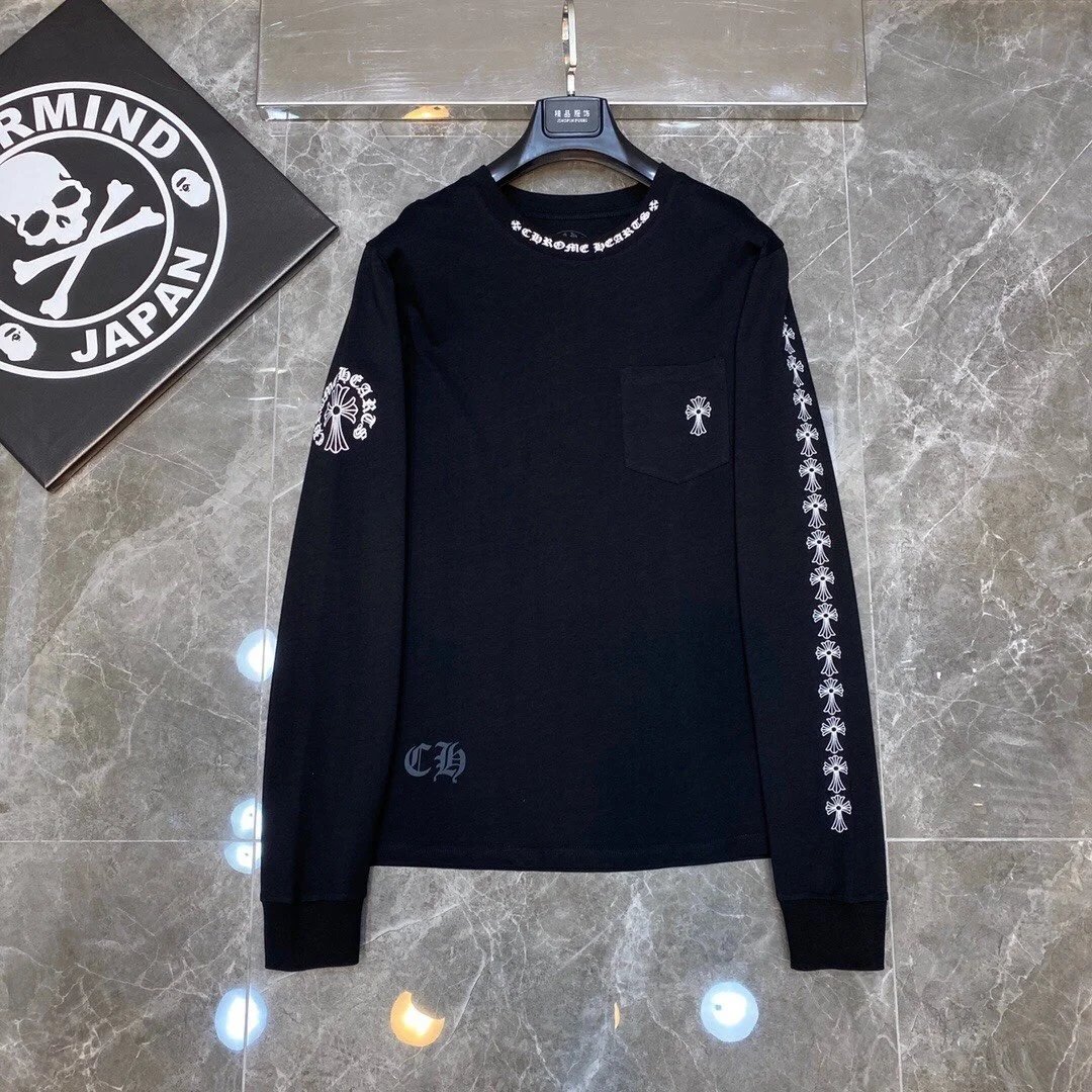 Chrome Hearts Build Orange Long Sleeve T-Shirt - 3