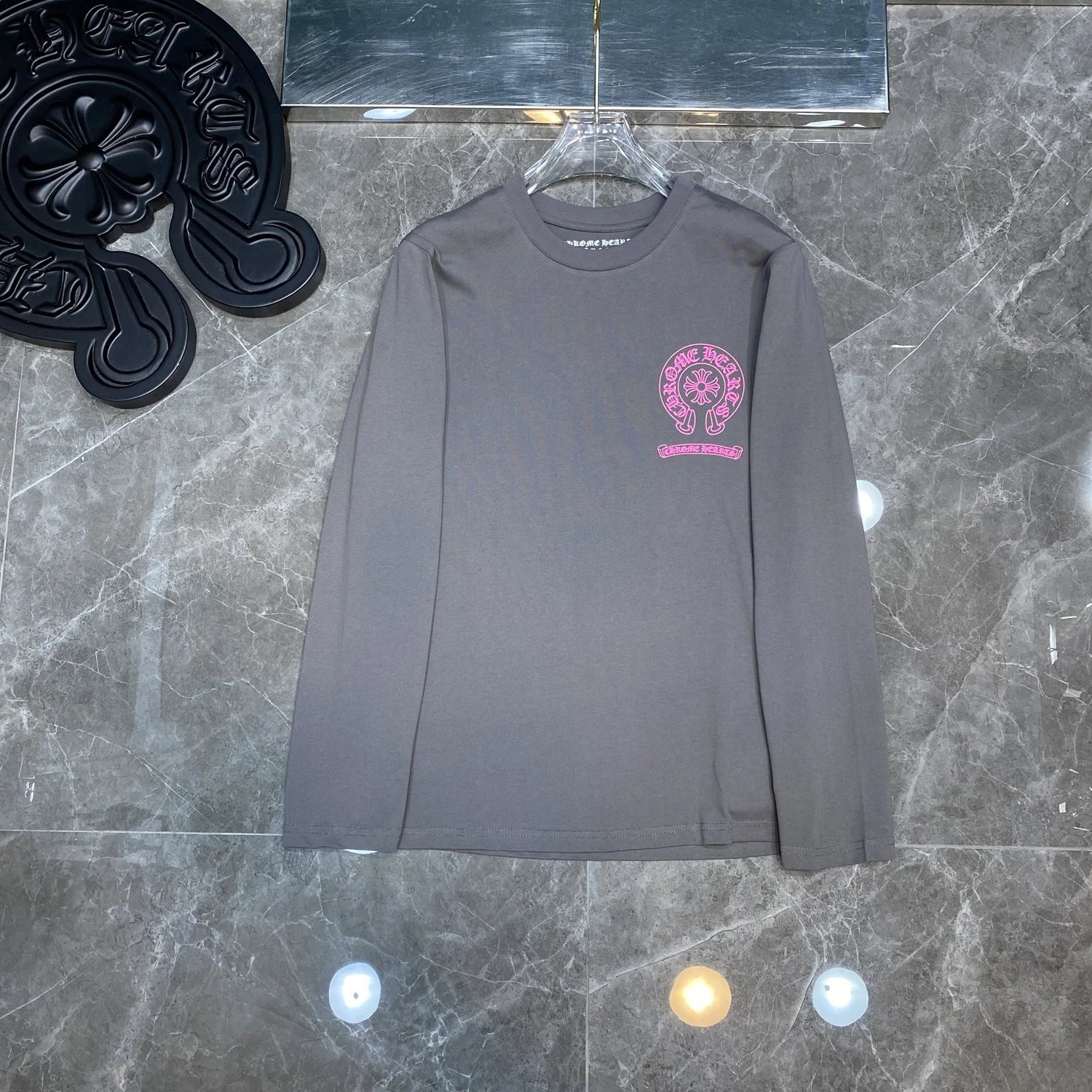 Chrome Hearts Build Orange Long Sleeve T-Shirt - 19