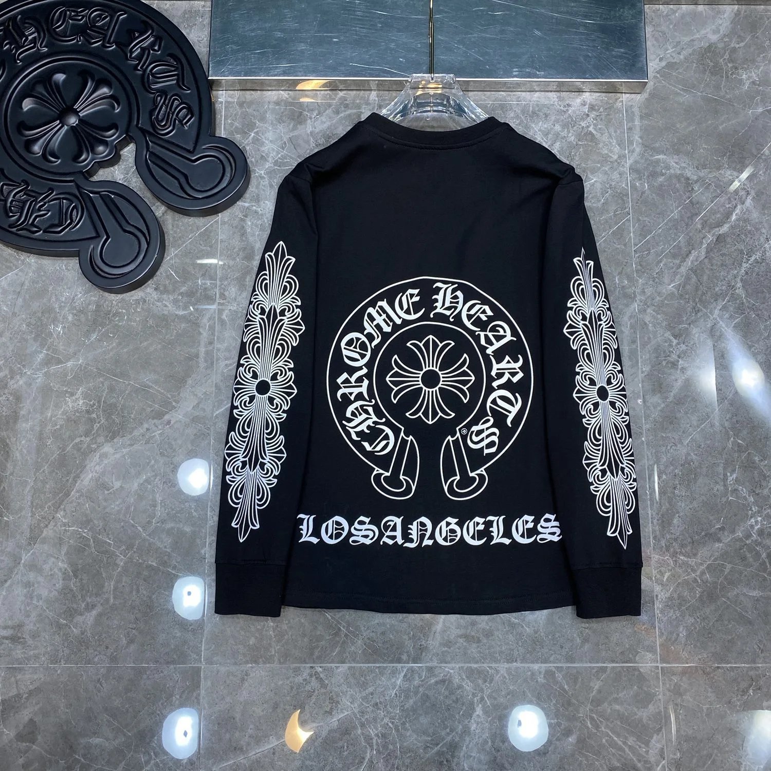 Chrome Hearts Build Orange Long Sleeve T-Shirt - 27