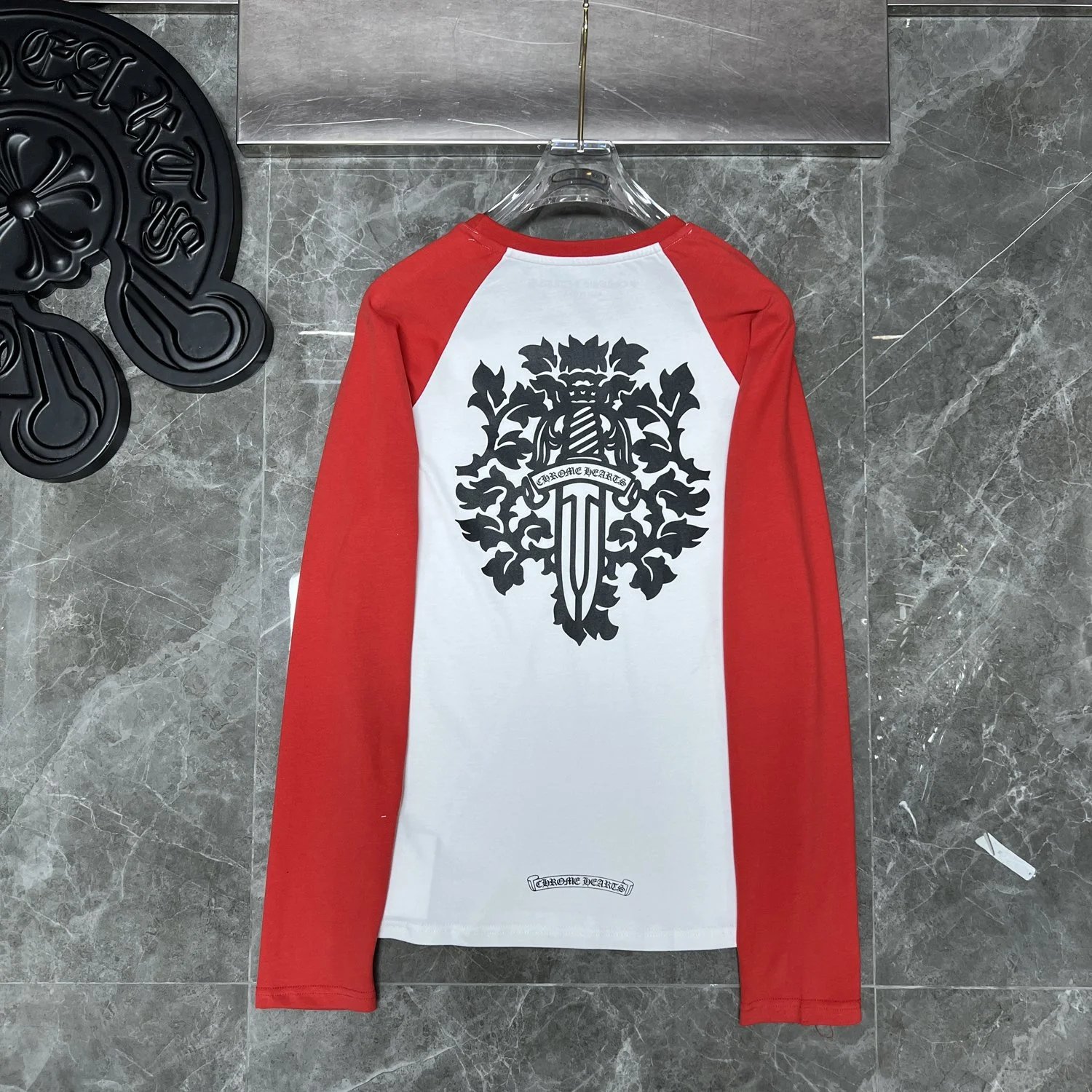 Chrome Hearts Build Orange Long Sleeve T-Shirt - 38