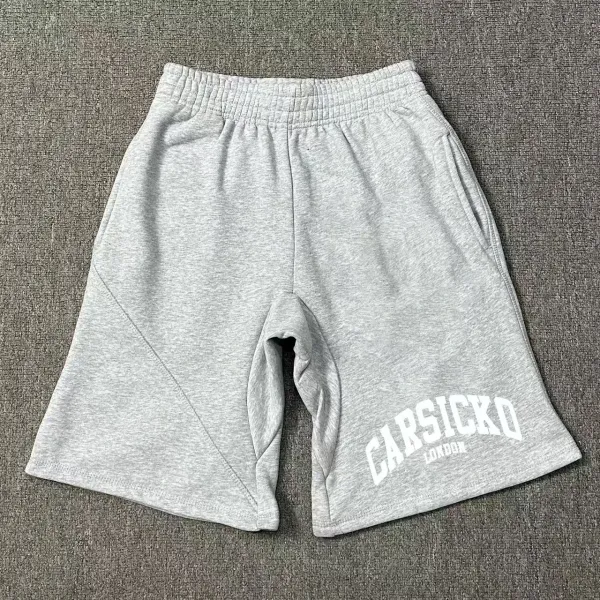 Design Carsicko London Arch Logo Sweat Shorts Gray Shorts - 1