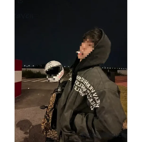 Design EDWP Oversized Graphic Print Beige Bomber Jacket Outerwear.jacket - 7