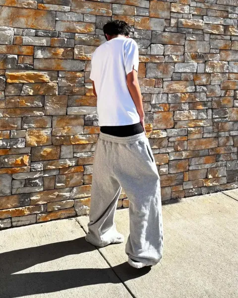 Design Solrim AK-47 Print Sweatpants Gray Sweatpants - 4
