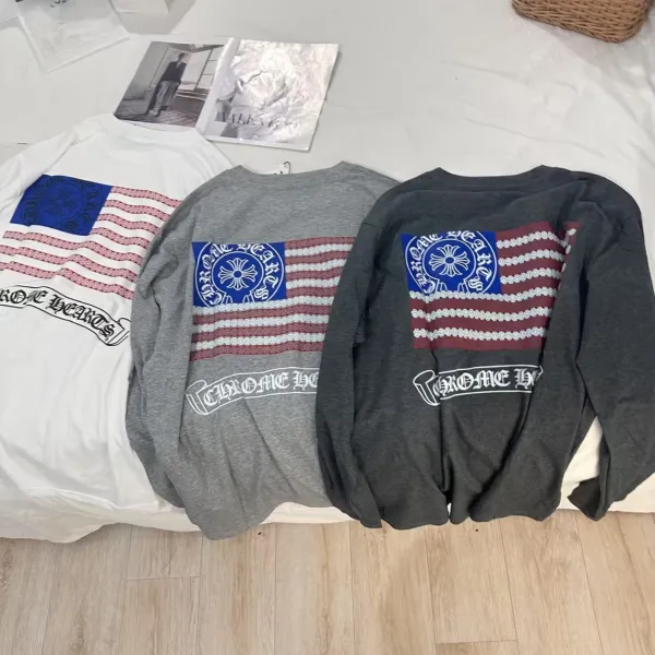 Chrome Hearts Oversized Long-Sleeve Tee Black T-Shirts - 6