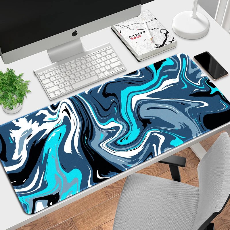 Design Abstract Malachite Swirl Large Mouse Pad Computer Accessories - 15