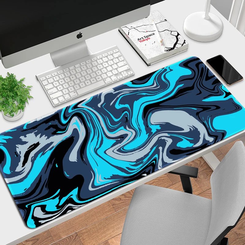 Design Abstract Malachite Swirl Large Mouse Pad Computer Accessories - 17