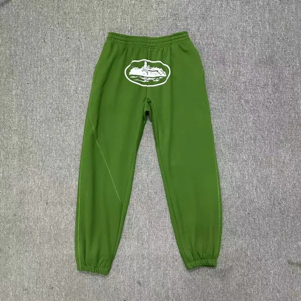 Design Ship Print Gray Sweatpants - 29