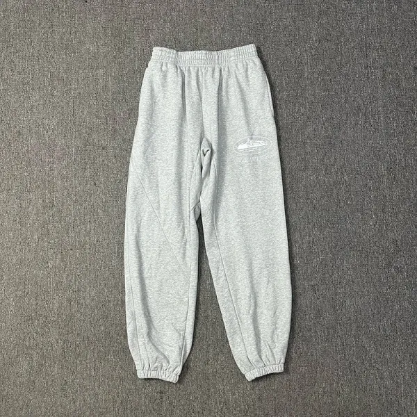 Design Ship Print Gray Sweatpants - 63