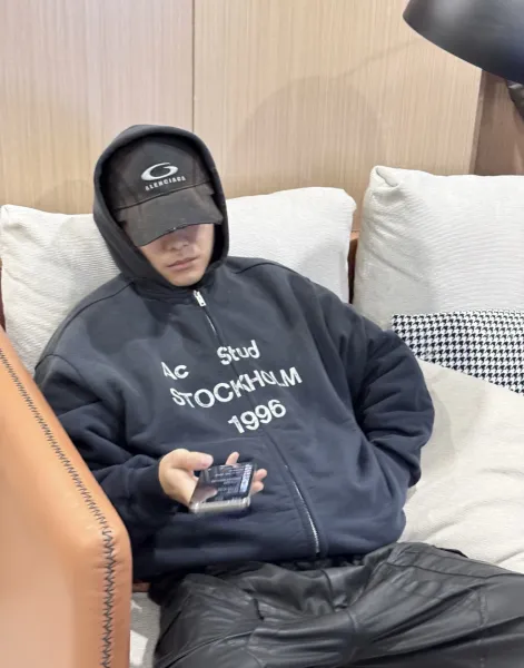 Acne Studios Stockholm 1996 Zip-Up Hoodie Black - 19