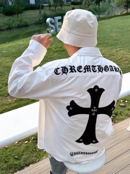 Chrome Hearts Cross Embroidered Shirt Black - 22