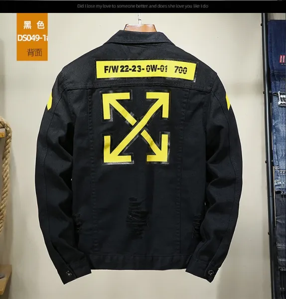 Design Trendsetter Toy Boy Yuang Cynic Card Slave Denim Jacket Black Denim Jacket - 13