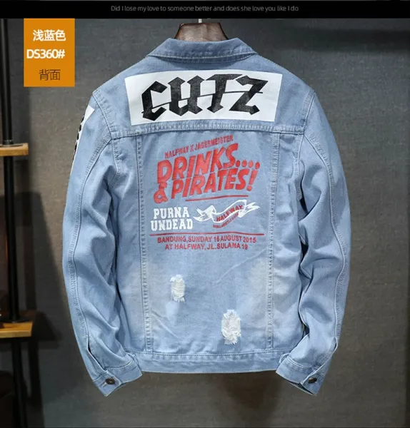 Design Trendsetter Toy Boy Yuang Cynic Card Slave Denim Jacket Black Denim Jacket - 19