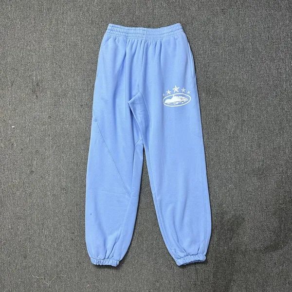 Design Ship Print Gray Sweatpants - 9