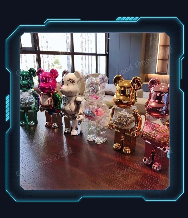 Medicom Toy Bearbrick 2G Chrome White Limited Edition Collectible Figure Accessories - 25