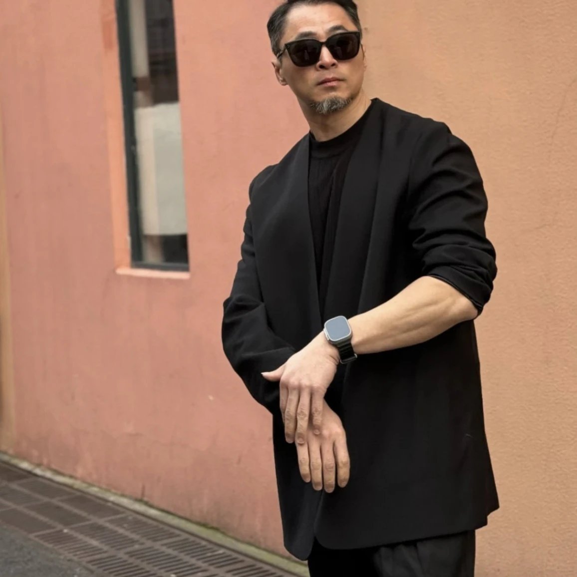 Design Open-Front Blazer Black Outerwear - 5