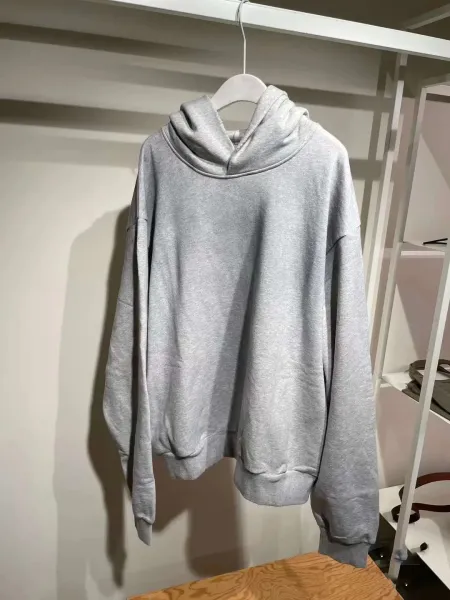 Design Oversized Cropped Hoodie Dark Gray - 7