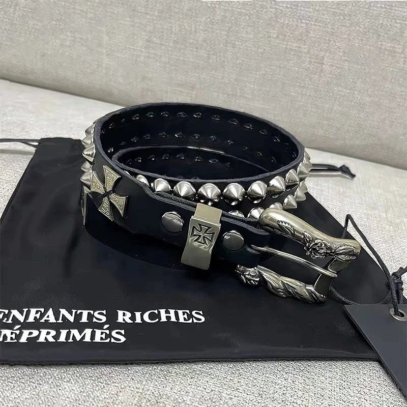 Enfants Riches Déprimés Studded Iron Cross Belt Black