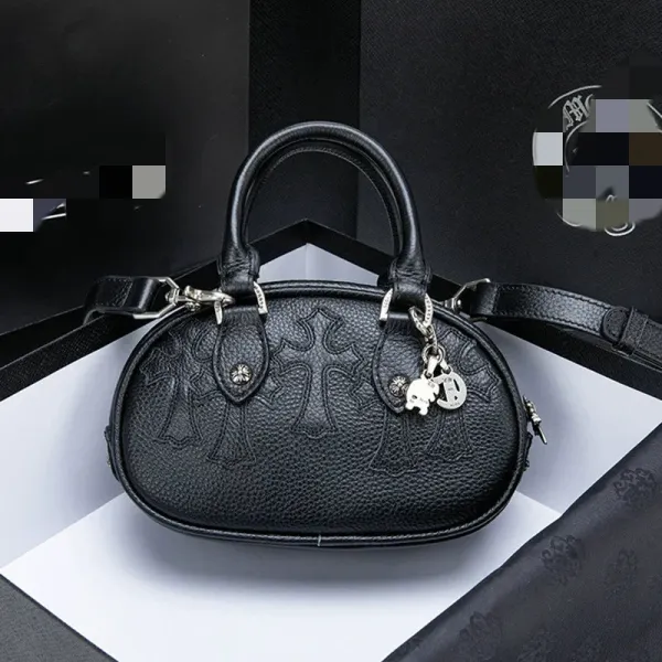 Chrome Hearts Cross Embossed Mini Top-Handle Bag Black Handbags - 1