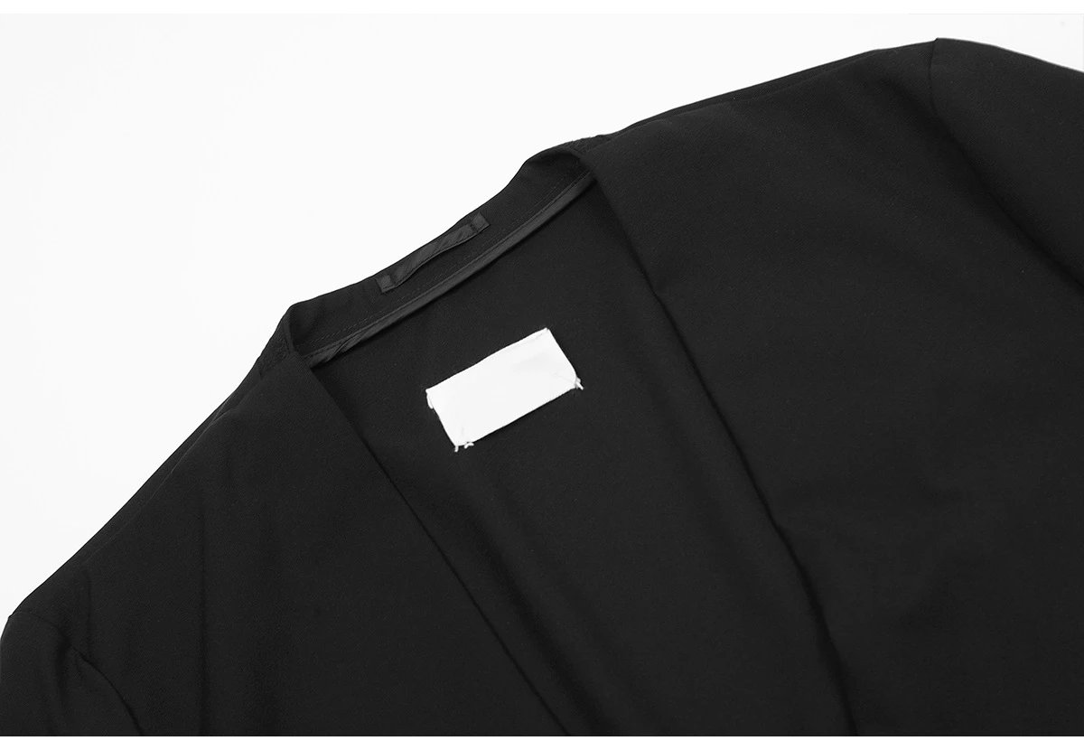 Design Open-Front Blazer Black Outerwear - 9