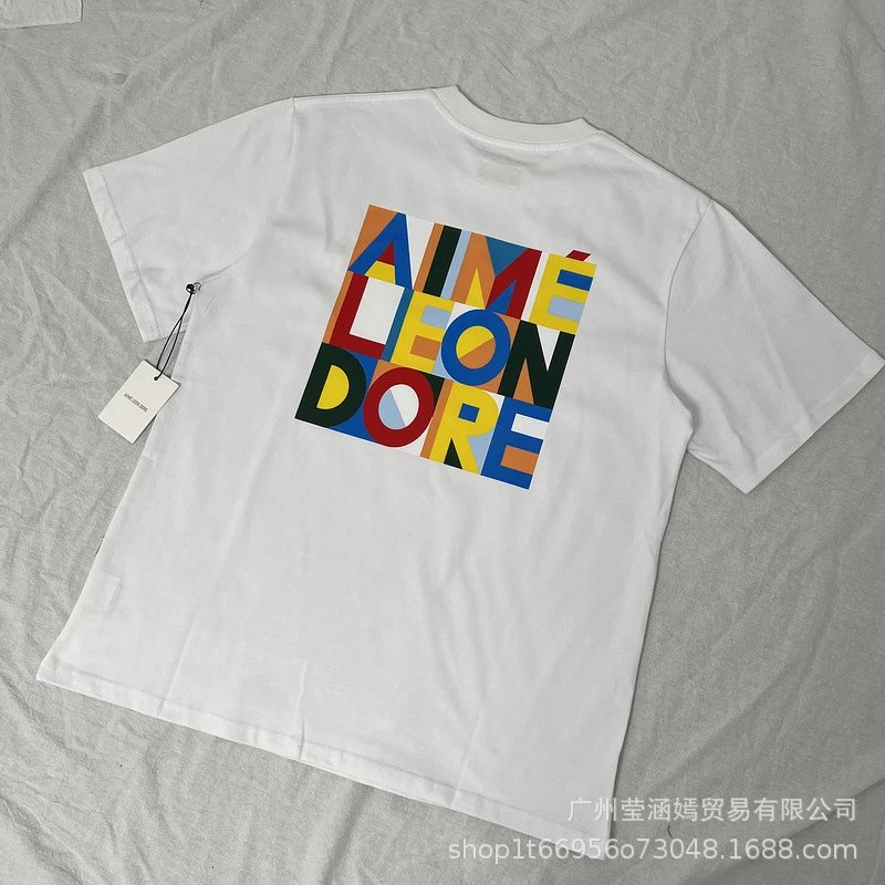 Aimé Leon Dore Basketball Graphic T-Shirt Beige - 18