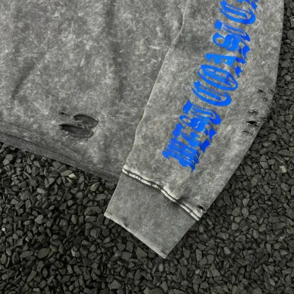 Design West Coast Choppers Acid Wash Distressed Crewneck Sweatshirt Sweater - 12