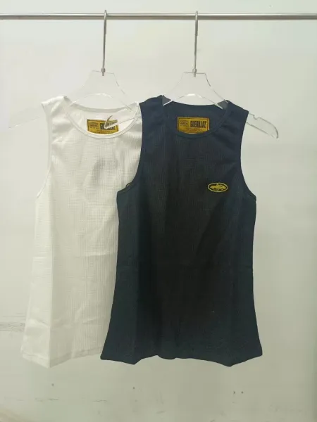 Design Mesh Vest Top Black - 2