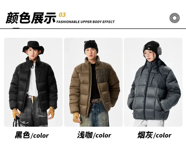 Design Puffer Jacket Olive Green Down Jacket Outerwear.down Jacket - 4