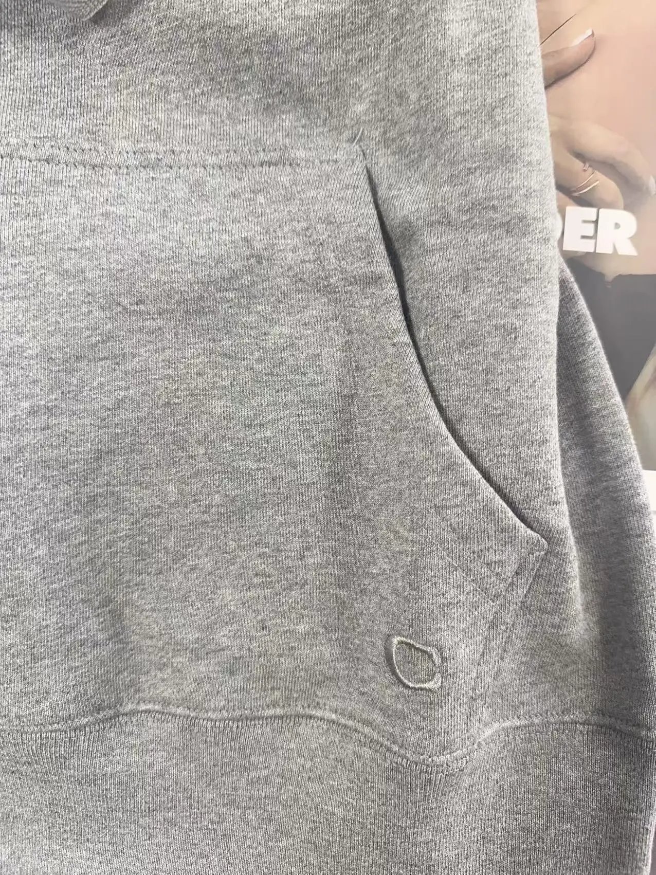 Coach Signature Circle Logo Hoodie Gray - 5