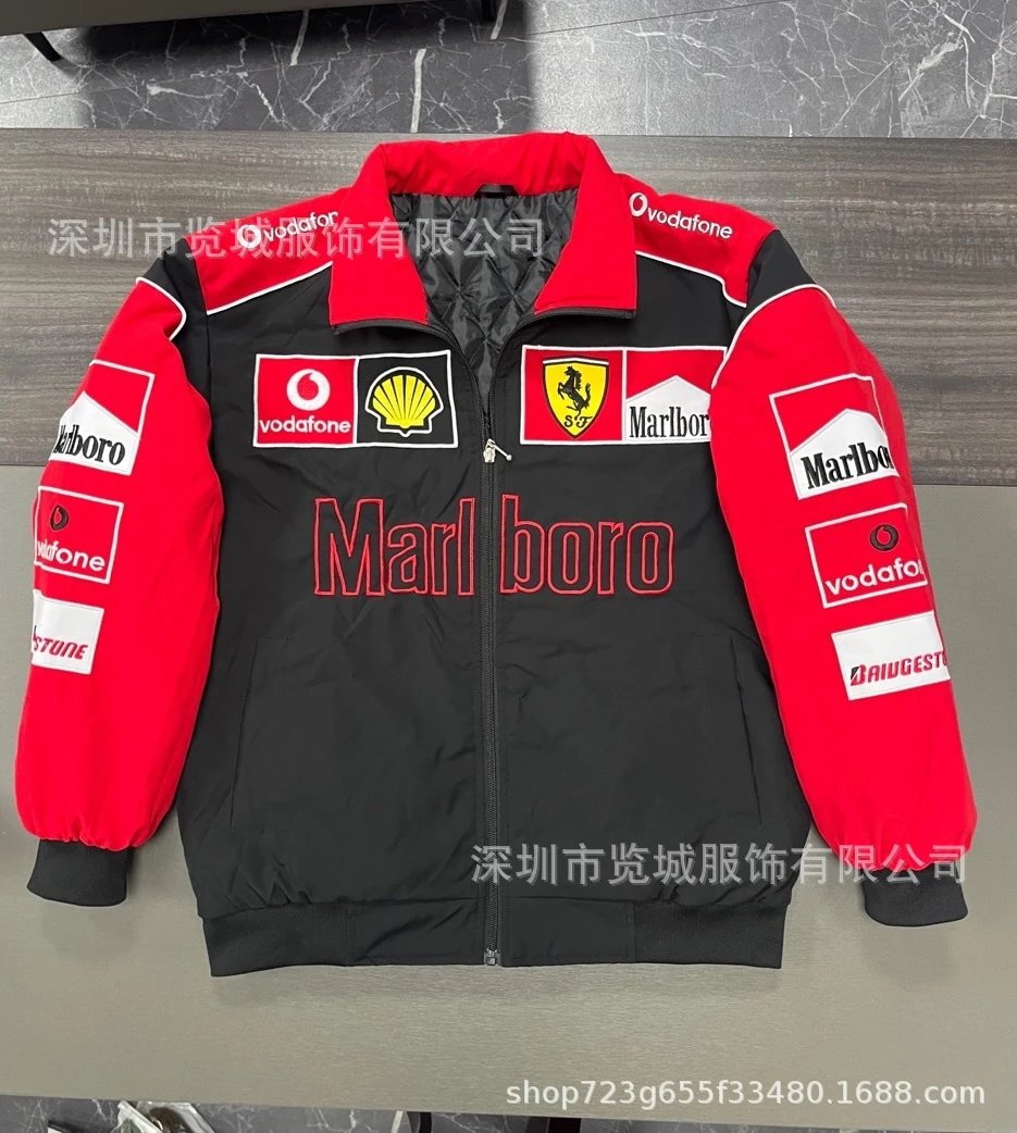 Scuderia Ferrari x Marlboro x Vodafone Racing Jacket Black Red