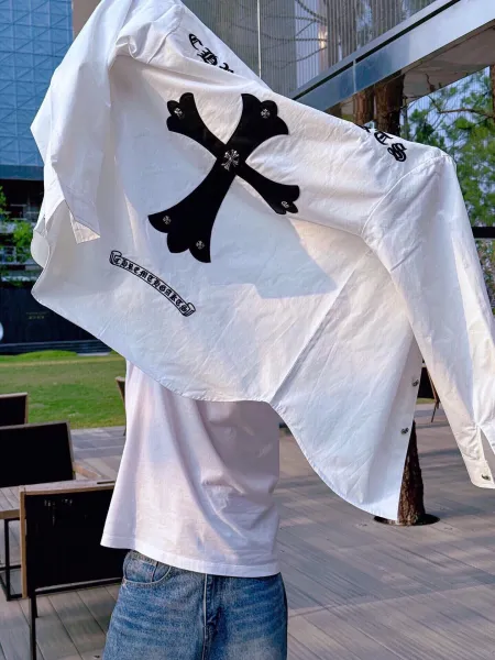 Chrome Hearts Cross Embroidered Shirt Black - 31