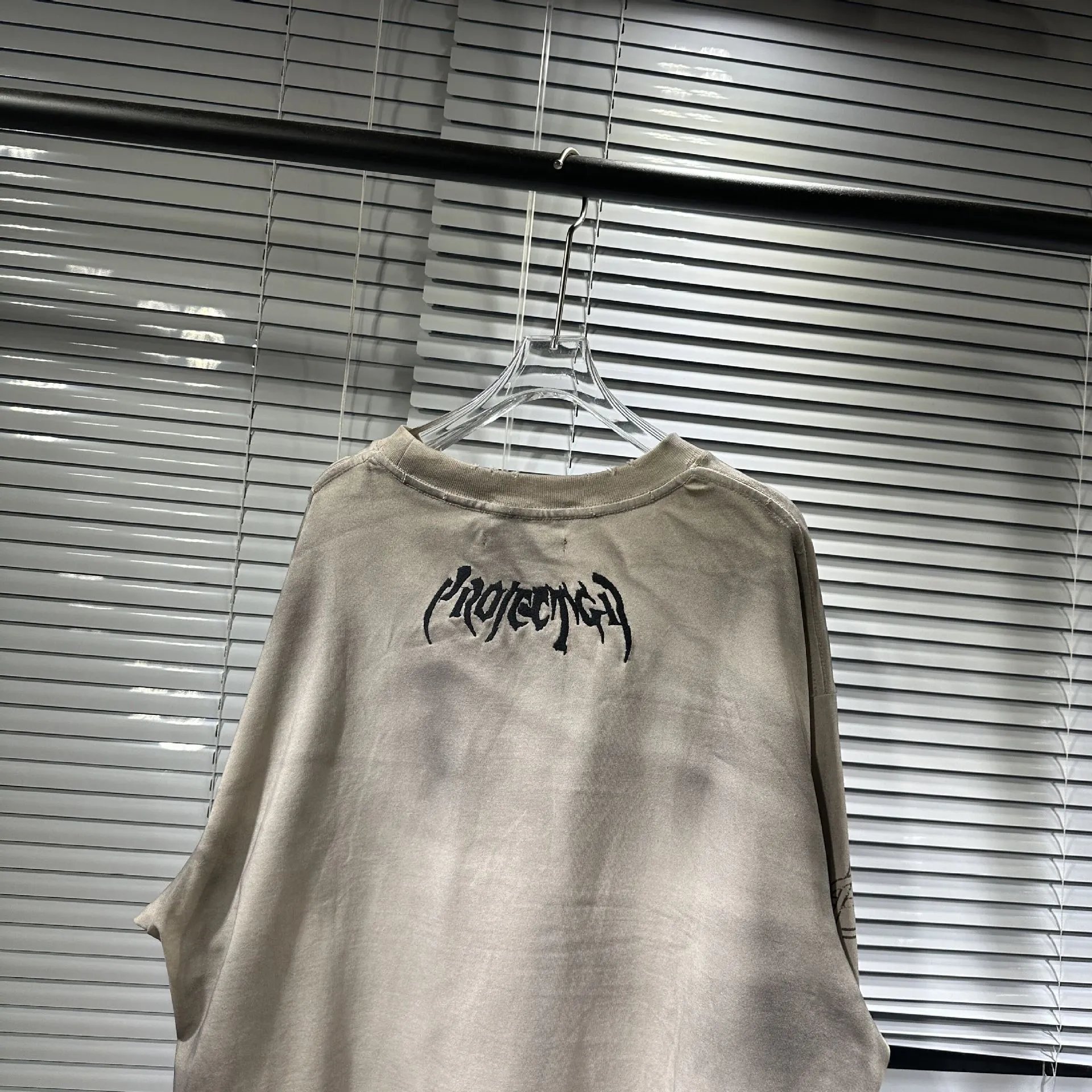 Design Tie-Dye Long Sleeve Tee Gray Multicolor T-Shirts - 10