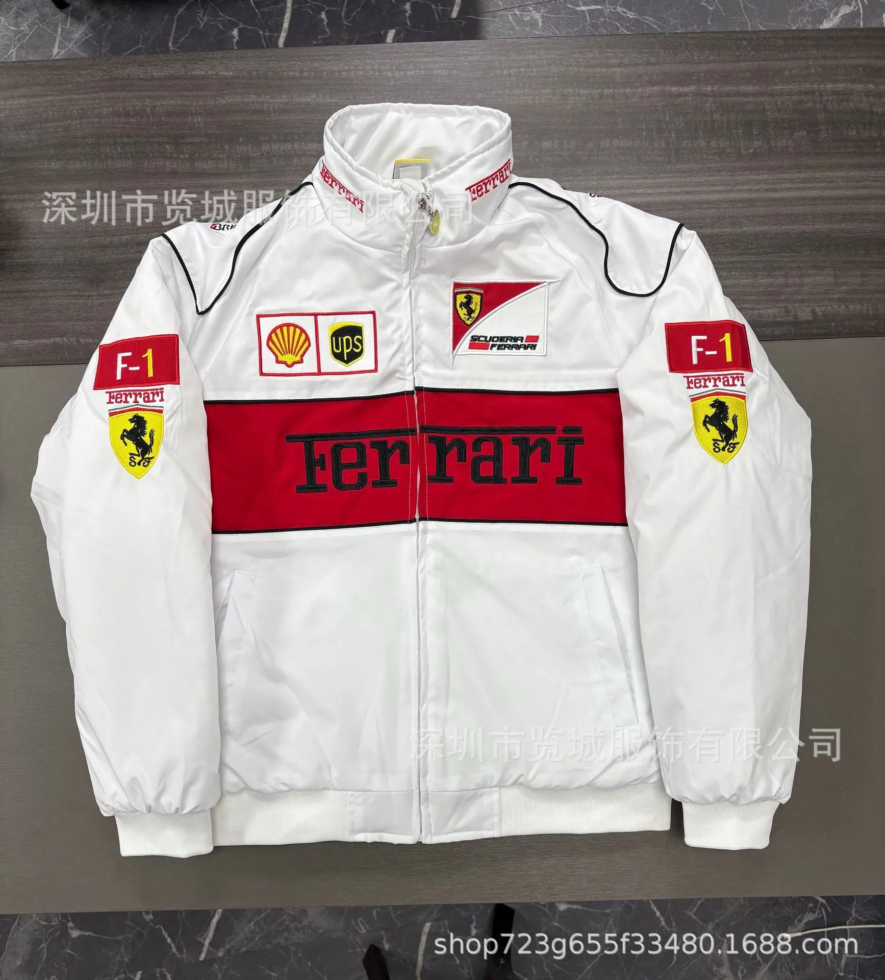 Scuderia Ferrari x Marlboro x Vodafone Racing Jacket Black Red - 16