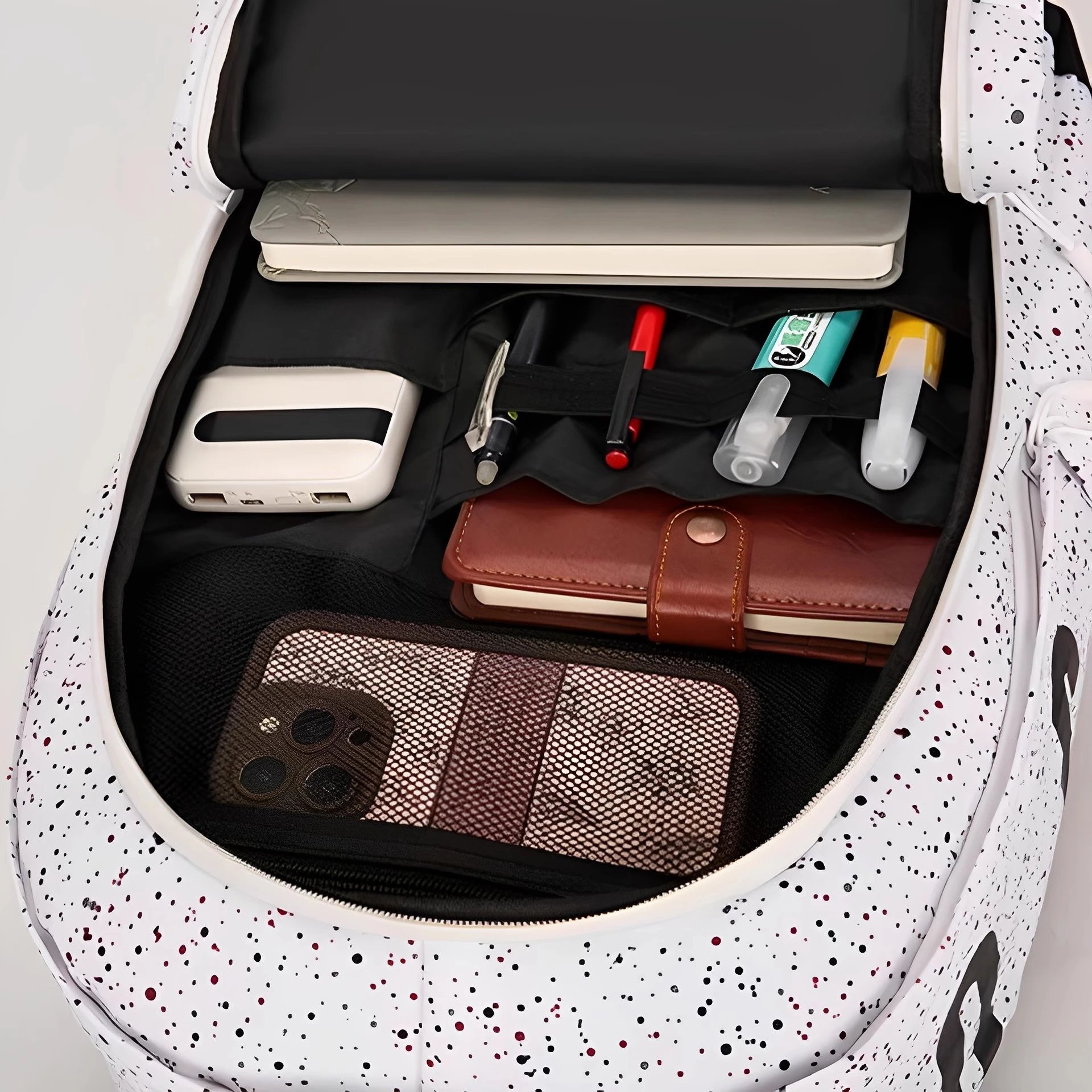 Air Jordan Graphic Print Backpack White Multicolor - 8