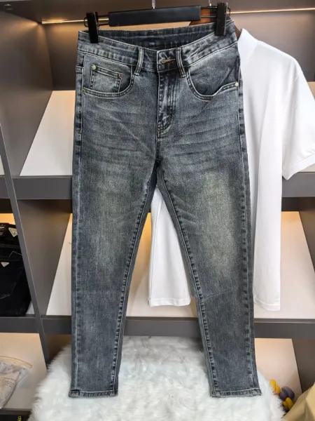 Fendi Monster Eyes Denim Jeans Gray - 10