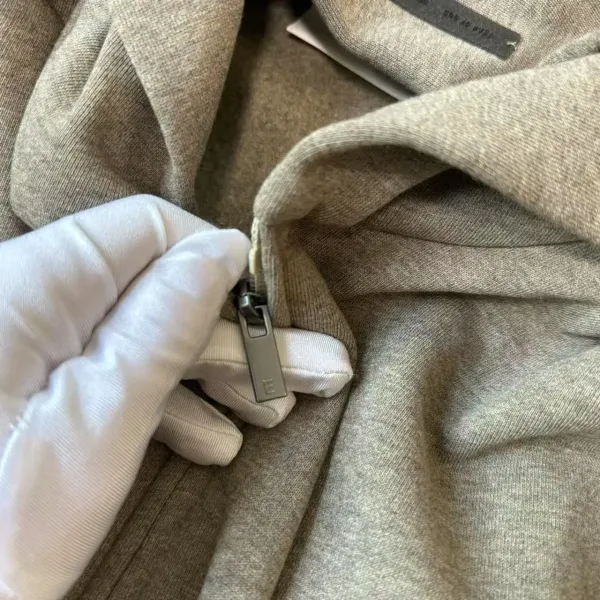 Design Oversized Zip-Up Hoodie Gray - 12