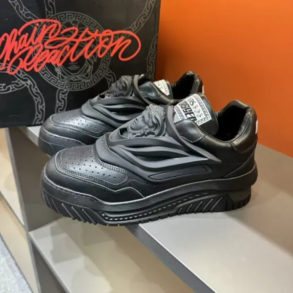 Versace Chain Reaction Silver Metallic Sneakers Chunky Sneakers - 13