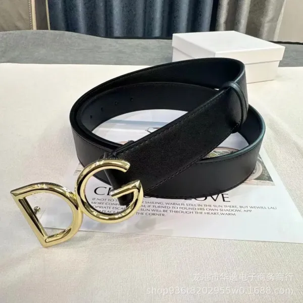 Gucci Double G Buckle Leather Belt Black - 6