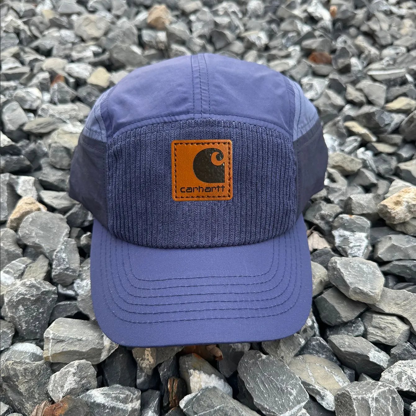 Carhartt Corduroy Panel 5-Panel Cap Beige Olive Hat - 5