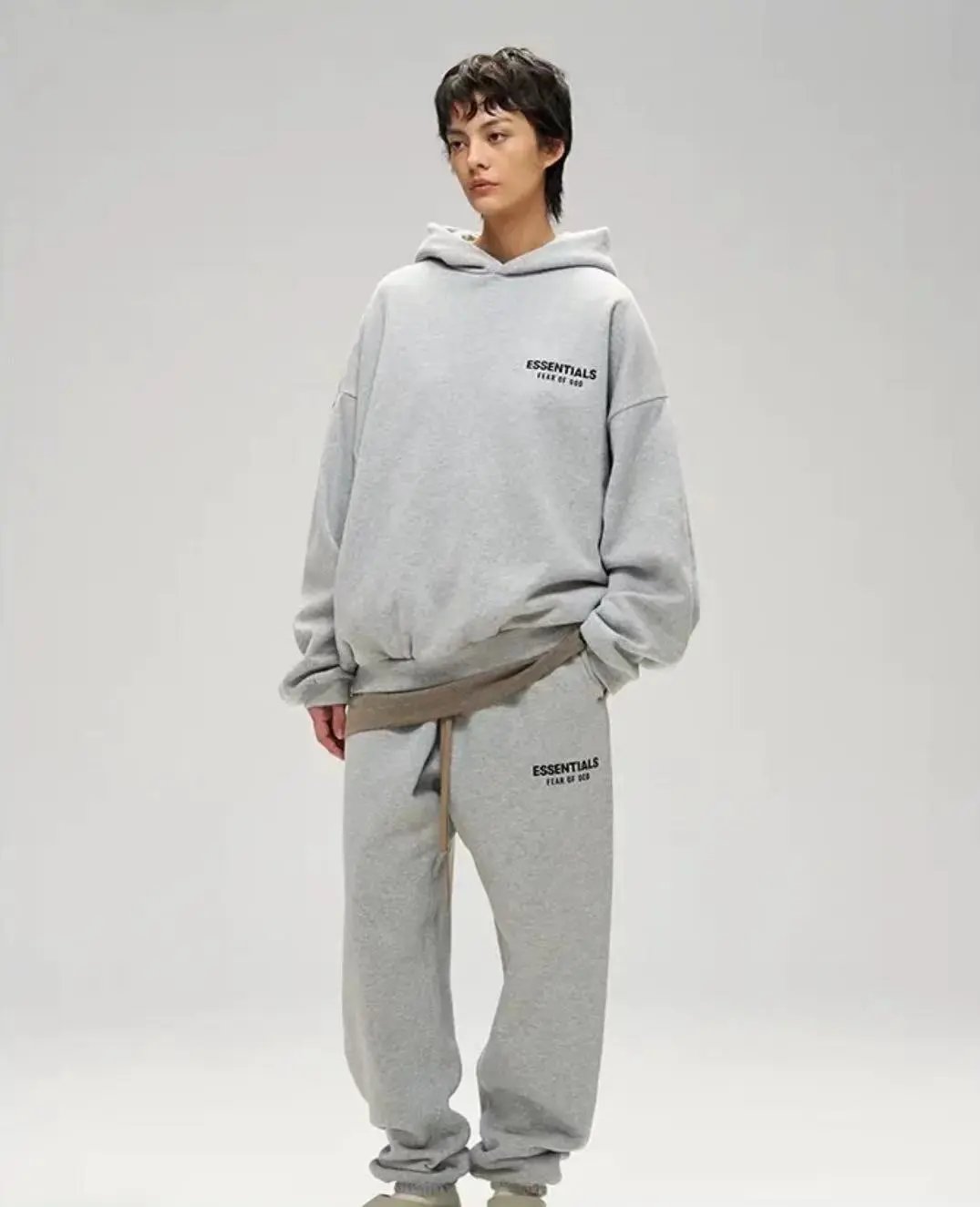 Fear of God Essentials Oversized Hoodie Gray - 8