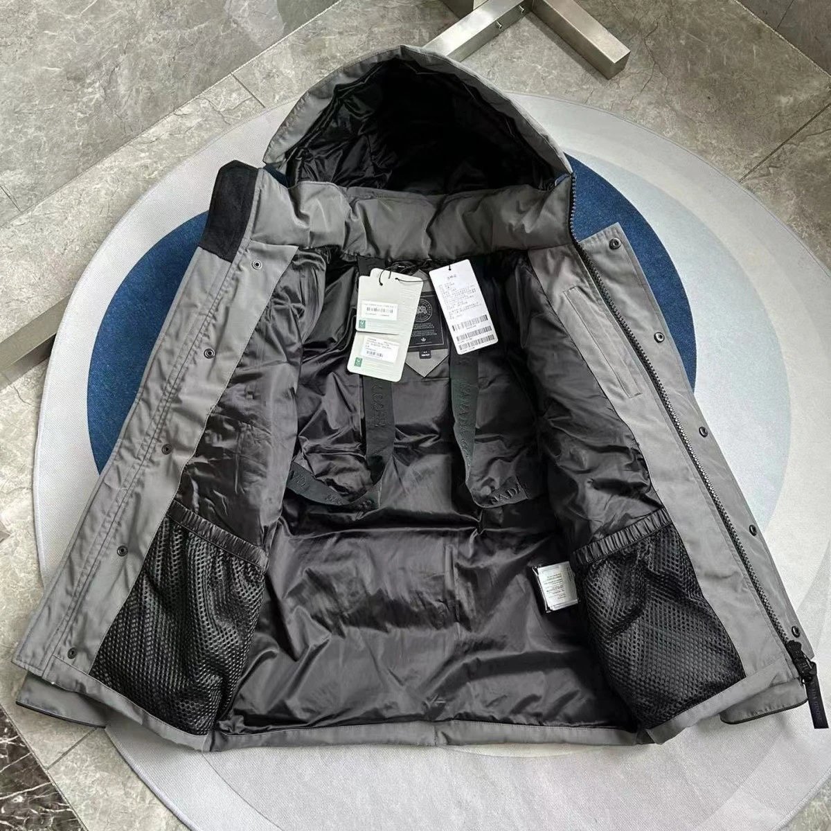 Canada Goose Expedition Parka Navy Blue Down Jacket - 5