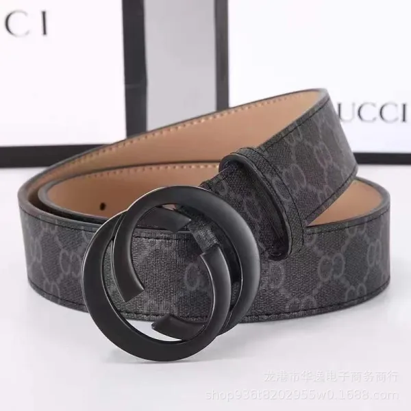 Gucci Web Stripe Leather Belt Black - 4