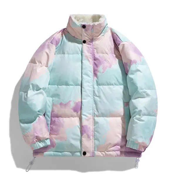 Design Cloud Dye Puffer Jacket Multicolor Down Jacket - 1