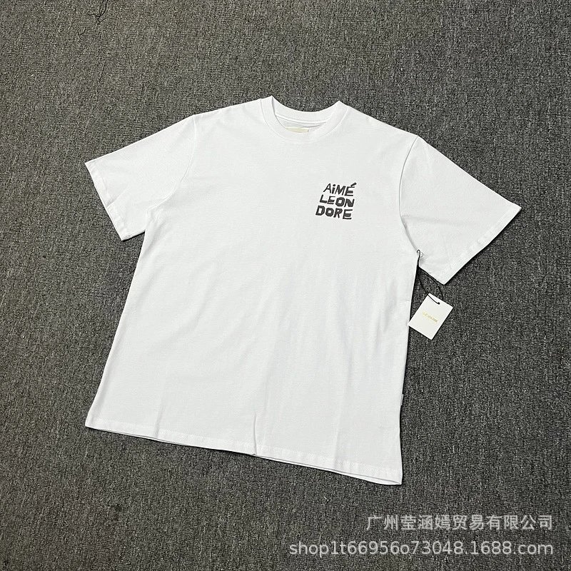 Aimé Leon Dore Basketball Graphic T-Shirt Beige - 34