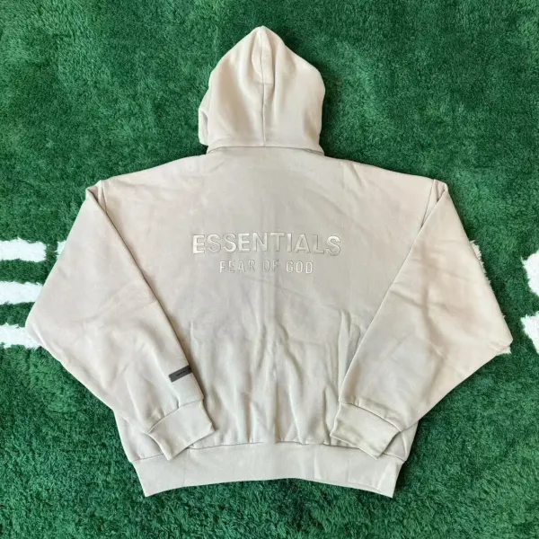 Design Oversized Zip-Up Hoodie Gray - 7
