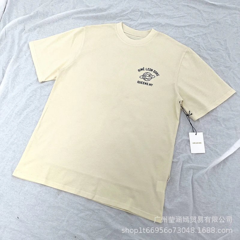 Aimé Leon Dore Basketball Graphic T-Shirt Beige - 22
