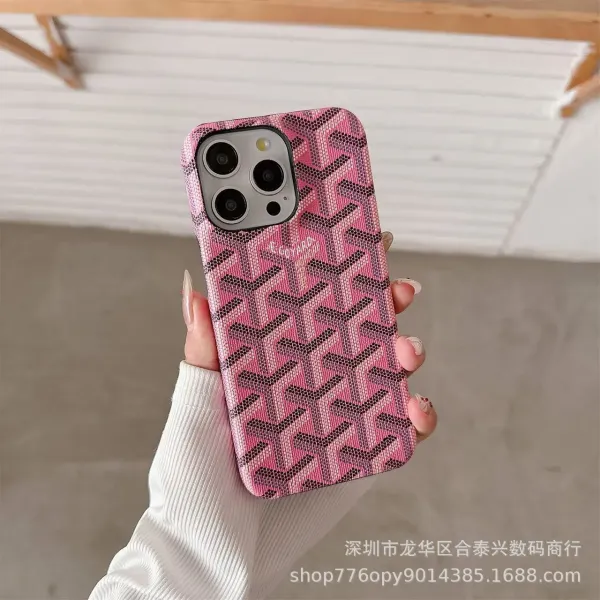 Goyard Monogram Denim Blue Phone Case - 17