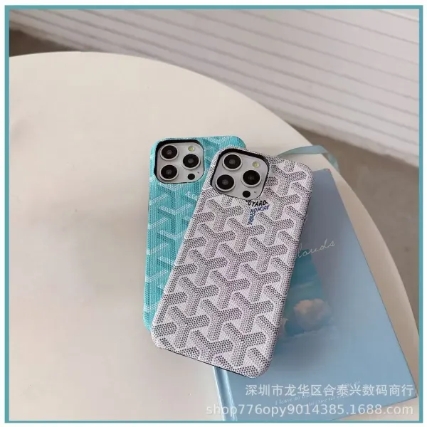 Goyard Monogram Denim Blue Phone Case - 7